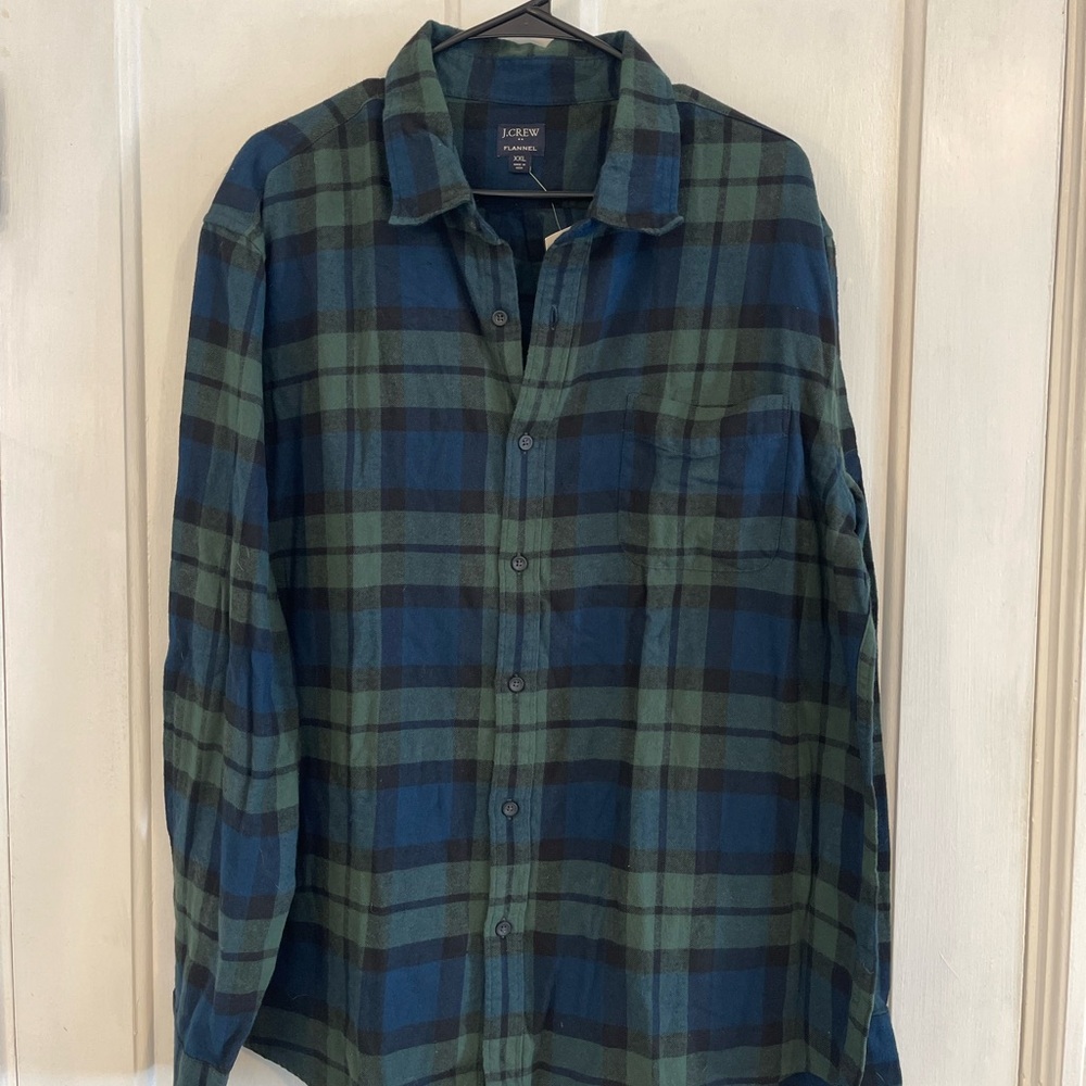 JCrew Flannel Long Sleeve Button Down, New